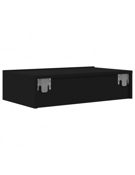 Mobile Porta TV con Luci LED Nero 60x35x15,5 cm