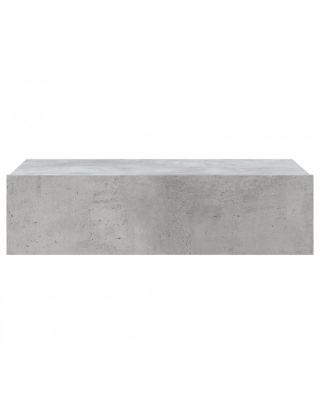Mobile Porta TV con Luci LED Grigio Cemento 60x35x15,5 cm