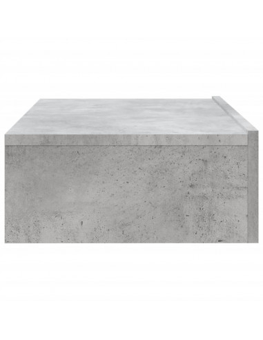 Mobile Porta TV con Luci LED Grigio Cemento 60x35x15,5 cm