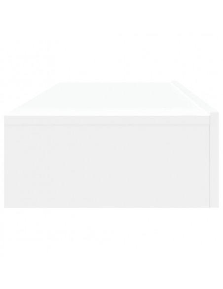 Mobili Porta TV con Luci LED 2pz Bianchi 60x35x15,5 cm