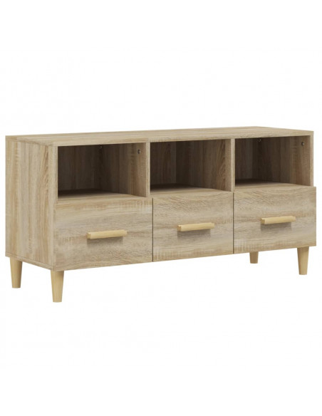 Mobile Porta TV Rovere Sonoma 102x36x50 cm Legno Multistrato