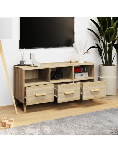 Mobile Porta TV Rovere Sonoma 102x36x50 cm Legno Multistrato