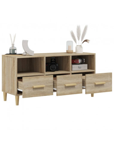 Mobile Porta TV Rovere Sonoma 102x36x50 cm Legno Multistrato