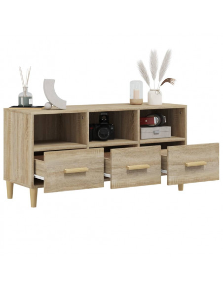Mobile Porta TV Rovere Sonoma 102x36x50 cm Legno Multistrato