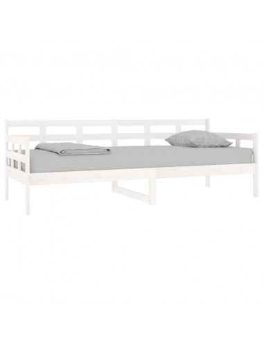 Dormeuse Bianca in Legno Massello di Pino 80x200 cm