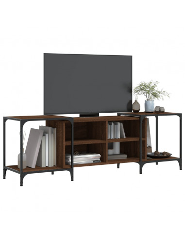 Mobile TV Rovere Marrone 153x37x50 cm in Legno Multistrato