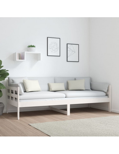 Dormeuse Bianca in Legno Massello di Pino 80x200 cm