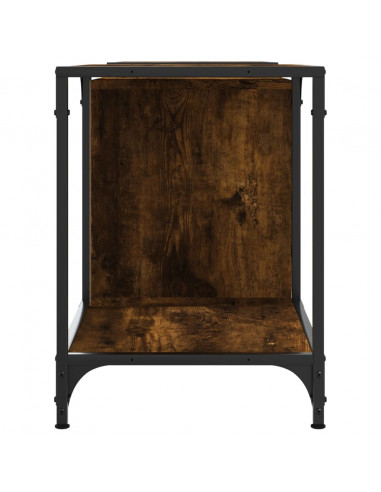 Mobile Porta TV Rovere Fumo 153x37x50 cm in Legno Multistrato