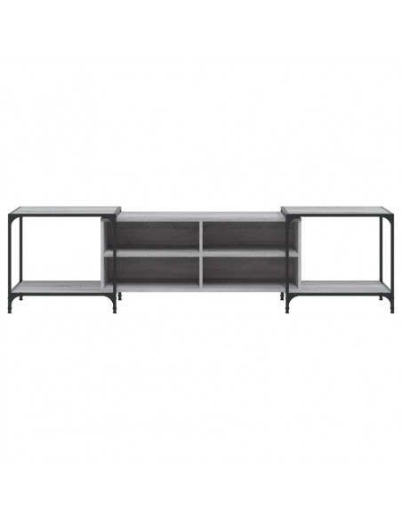Mobile Porta TV Grigio Sonoma 203x37x50 cm in Legno Multistrato