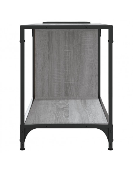 Mobile Porta TV Grigio Sonoma 203x37x50 cm in Legno Multistrato