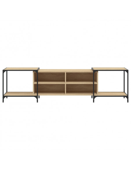 Mobile Porta TV Rovere Sonoma 203x37x50 cm in Legno Multistrato