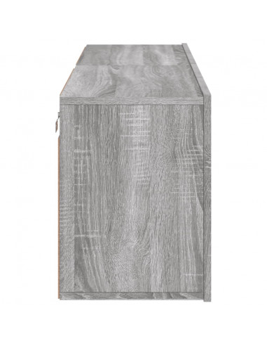 Mobili TV a Parete 2pz Grigio Sonoma 60x30x41 cm