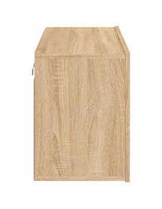 Mobile TV a Parete Rovere Sonoma 80x30x41 cm 2