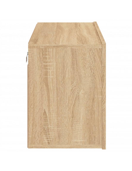 Mobile TV a Parete Rovere Sonoma 80x30x41 cm