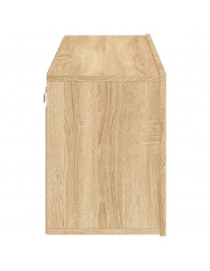 Mobile TV a Parete Rovere Sonoma 100x30x41 cm 2