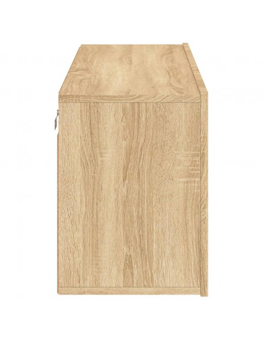 Mobile TV a Parete Rovere Sonoma 100x30x41 cm