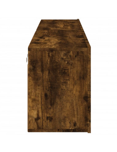 Mobili TV a Parete 2pz Rovere Fumo 80x30x41 cm