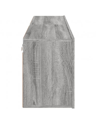 Mobili TV a Parete 2pz Grigio Sonoma 80x30x41 cm