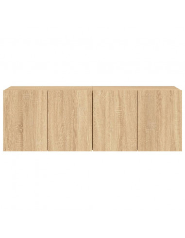 Mobili TV a Parete 2pz Rovere Sonoma 60x30x41 cm