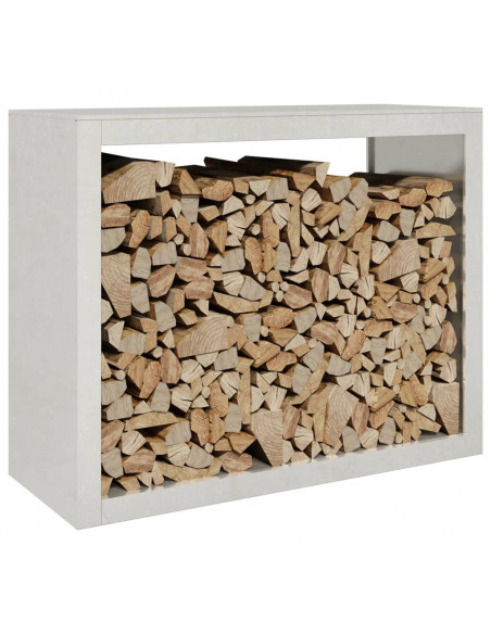 Rastrelliera per Legna da Ardere 100x40x80 cm in Acciaio Inox