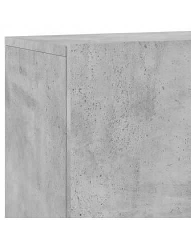 Mobile TV a Parete Grigio Cemento 100x30x41 cm