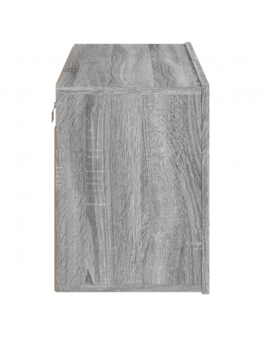 Mobile TV a Parete Grigio Sonoma 80x30x41 cm