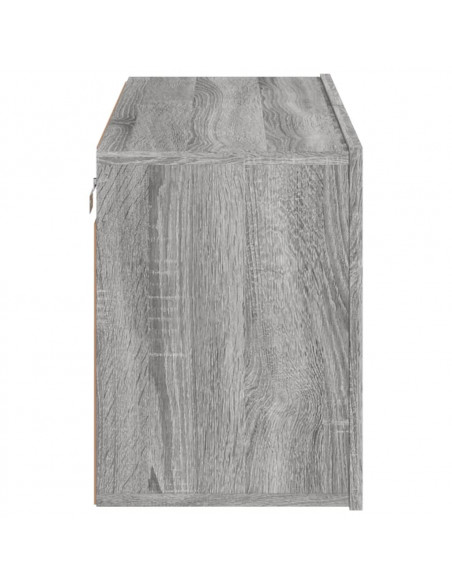 Mobile TV a Parete Grigio Sonoma 80x30x41 cm