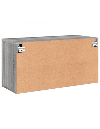 Mobile TV a Parete Grigio Sonoma 80x30x41 cm