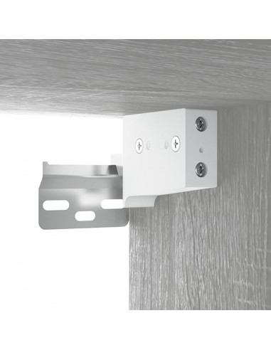 Mobile TV a Parete Grigio Sonoma 80x30x41 cm