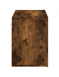 Mobile TV a Parete Rovere Fumo 60x30x41 cm 2