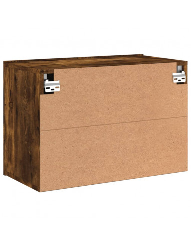 Mobile TV a Parete Rovere Fumo 60x30x41 cm