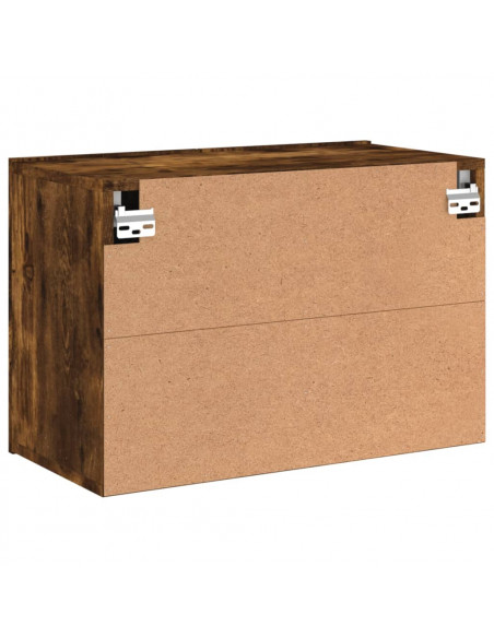 Mobile TV a Parete Rovere Fumo 60x30x41 cm
