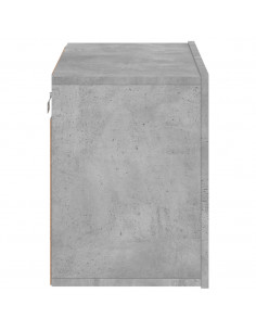 Mobile TV a Parete Grigio Cemento 60x30x41 cm 2