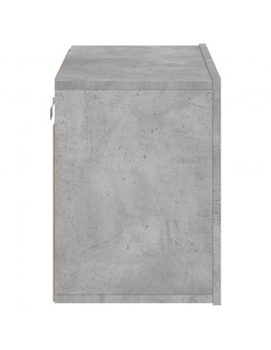 Mobile TV a Parete Grigio Cemento 60x30x41 cm