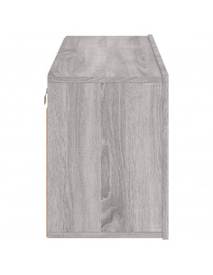 Mobile TV a Parete Grigio Sonoma 100x30x41 cm 2