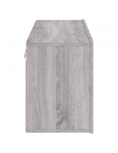 Mobile TV a Parete Grigio Sonoma 100x30x41 cm