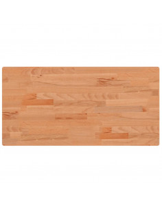 Piano Bagno 80x40x2,5 cm Legno Massello di Faggio 2