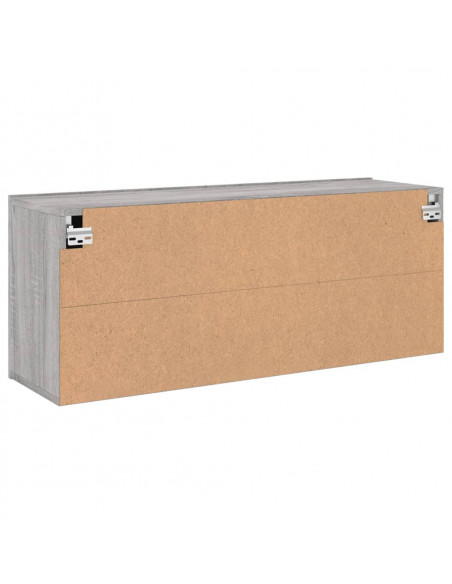Mobile TV a Parete Grigio Sonoma 100x30x41 cm