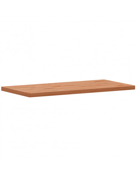 Piano Bagno 80x40x2,5 cm Legno Massello di Faggio