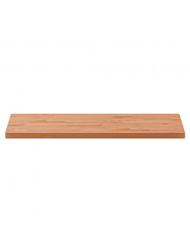 Piano Bagno 80x40x2,5 cm Legno Massello di Faggio