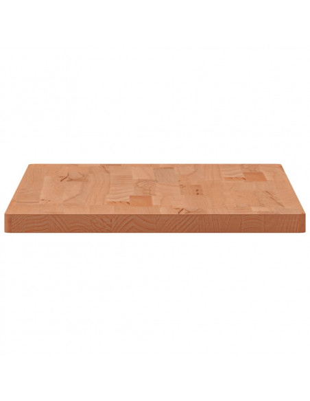 Piano Bagno 80x40x2,5 cm Legno Massello di Faggio
