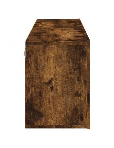 Mobili TV a Parete 2pz Rovere Fumo 60x30x41 cm