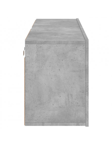 Mobili TV a Parete 2pz Grigio Cemento 60x30x41 cm