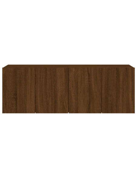 Mobili TV a Parete 2pz Rovere Marrone 60x30x41 cm