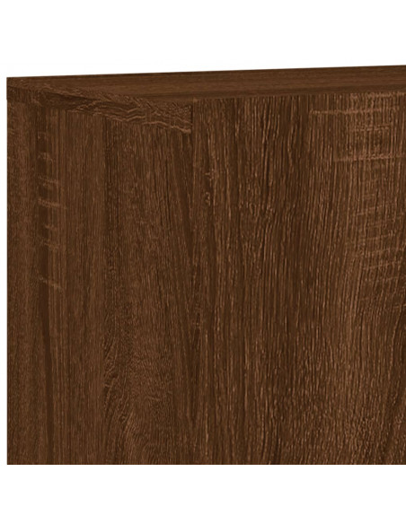 Mobile TV a Parete Rovere Marrone 80x30x41 cm