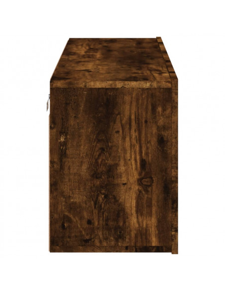 Mobile TV a Parete Rovere Fumo 100x30x41 cm