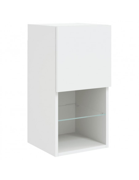 Mobile TV con Luci LED Bianco 30,5x30x60 cm