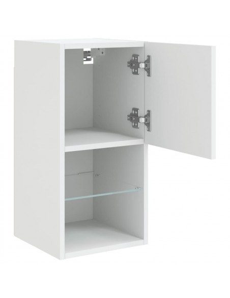 Mobile TV con Luci LED Bianco 30,5x30x60 cm