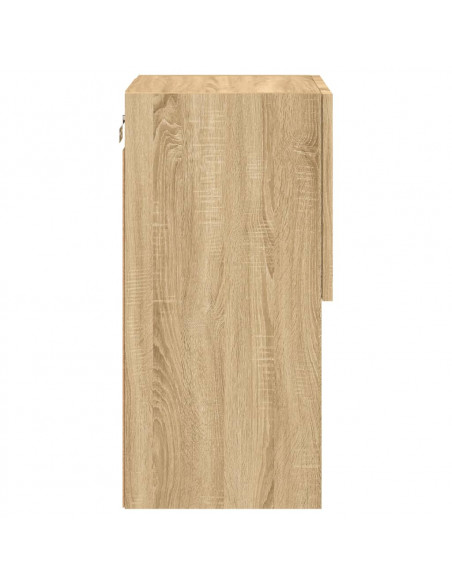Mobile TV con Luci LED Rovere Sonoma 30,5x30x60 cm