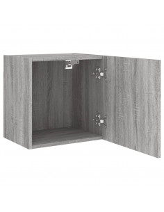 Mobili TV Muro 2pz Grigio Sonoma 40,5x30x40cm Legno Multistrato 2